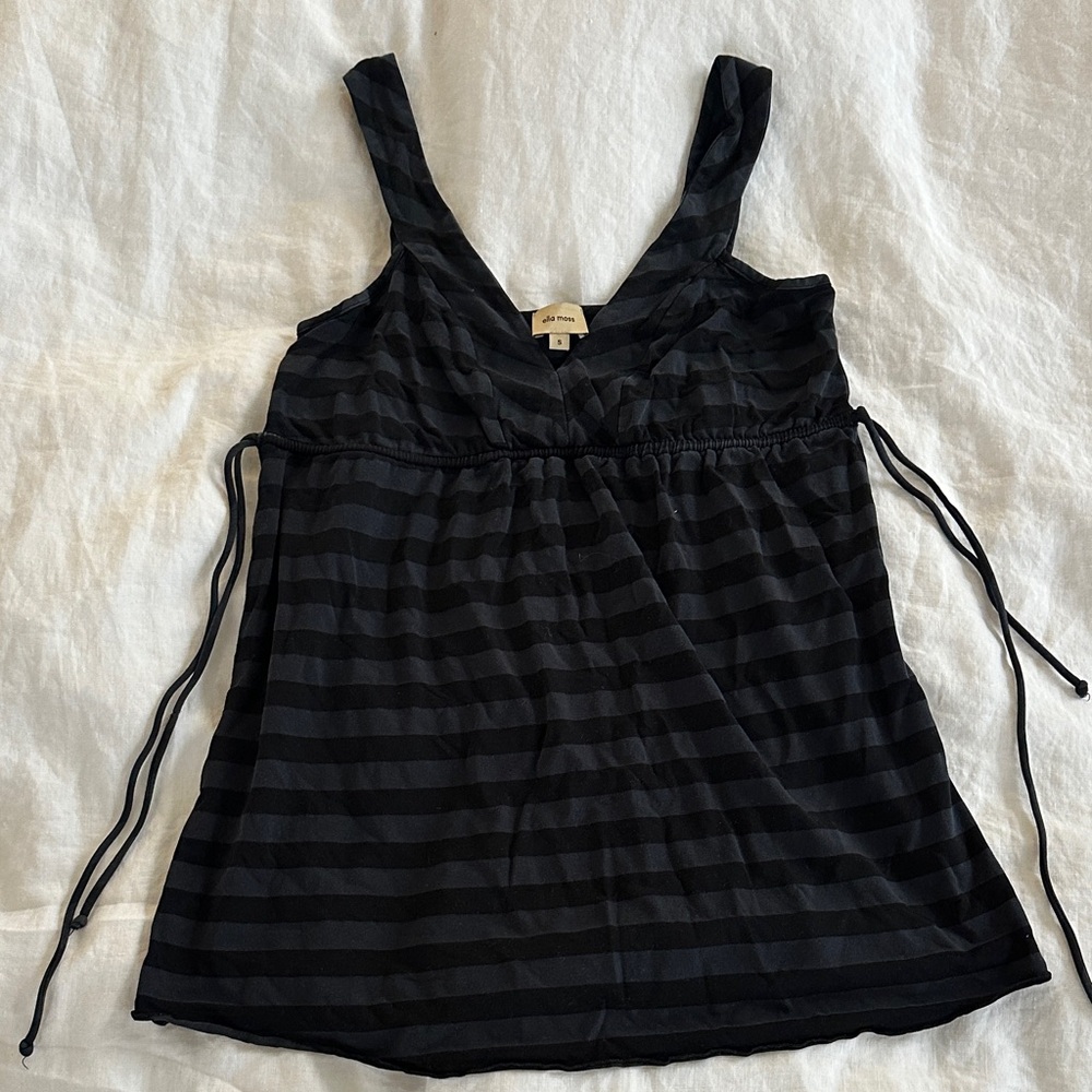 Ella Moss Vintage Black Striped Swing Women's Tank